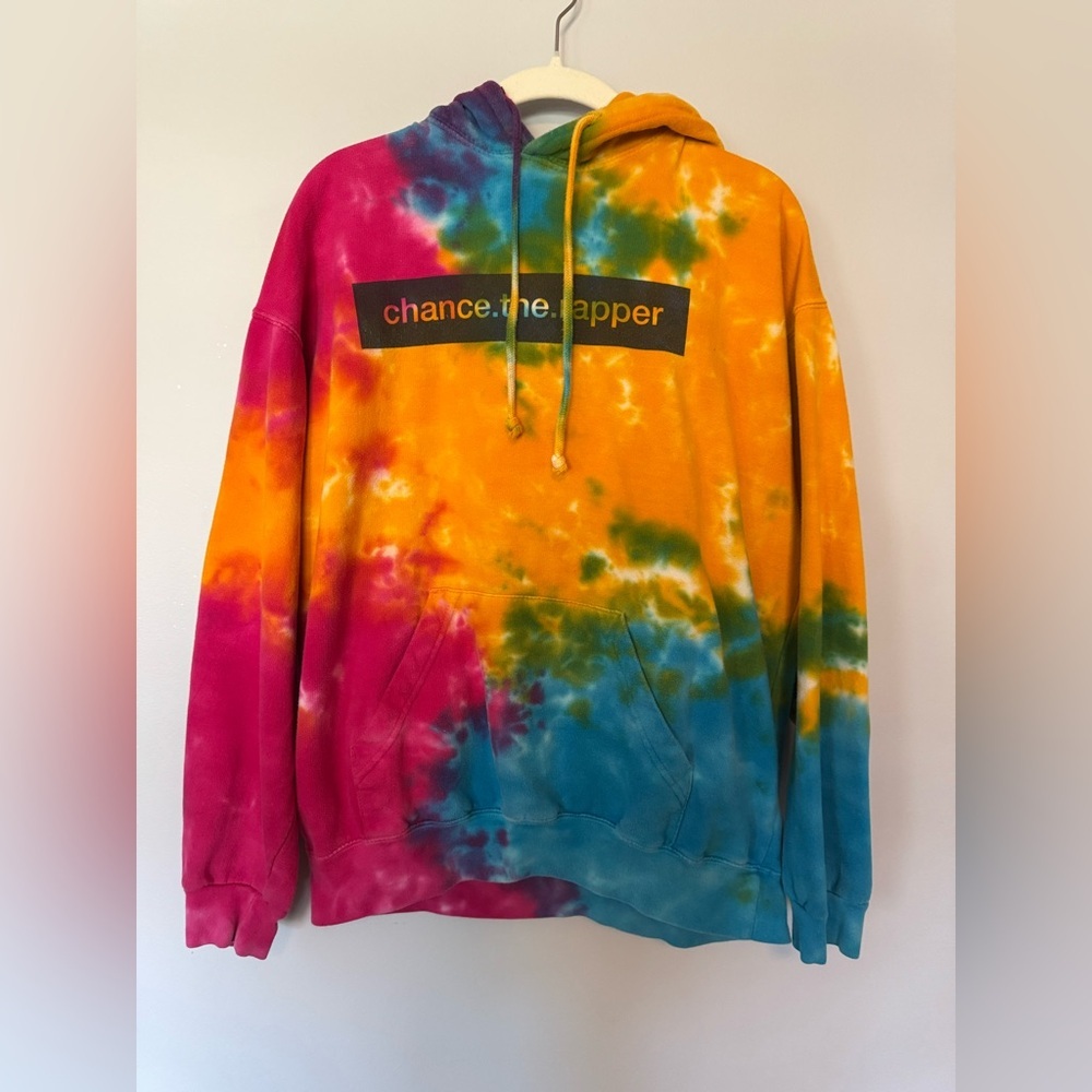 Chance the Rapper Color Tone Tie Dye Acid Rap Hoodie Size Medium Unisex